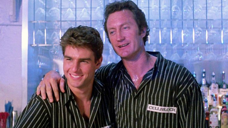 Tom Cruise and Bryan Brown in Roger Donaldson's 'Cocktail'.  Image 