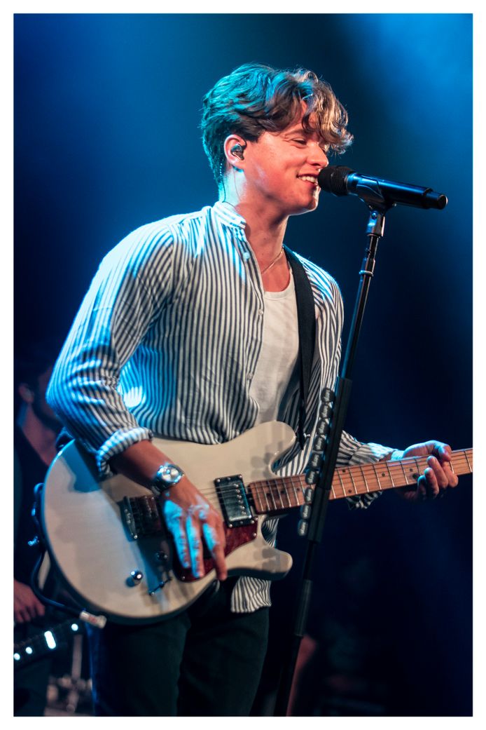 Brad van The Vamps in Ancienne Belgique, Brussel.