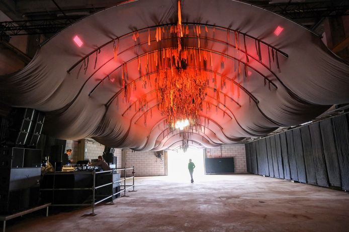 Kunstwerk en decoratie van fuifzaal tegelijk -  Horst Vilvoorde
