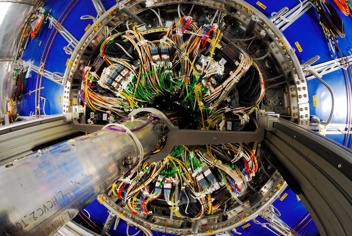 Een onderdeel van de Cern deeltjesversneller met technologie waar het Eindhovense Dynaxion een detectie-apparaat voor drugs in postpakketten op wil baseren.