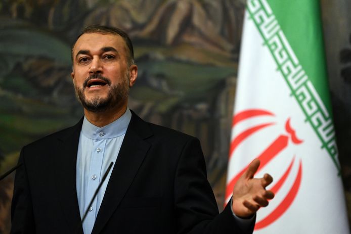 De Iraanse minister van Buitenlandse Zaken Hossein Amir-Abdollahian.