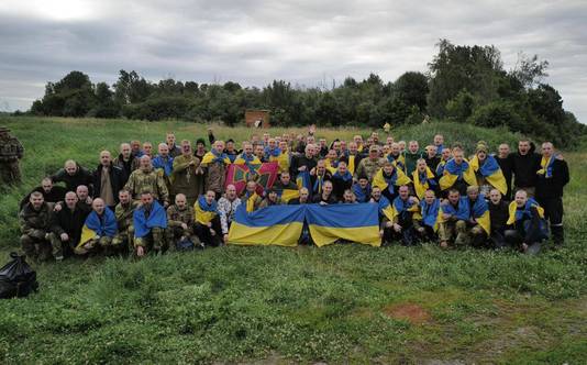 95 gevangen Oekraïense soldaten konden vandaag weer thuiskomen.