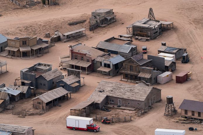 Filmlocatie Bonanza Creek Ranch in Santa Fe, waar het dodelijke schietincident plaatsvond.