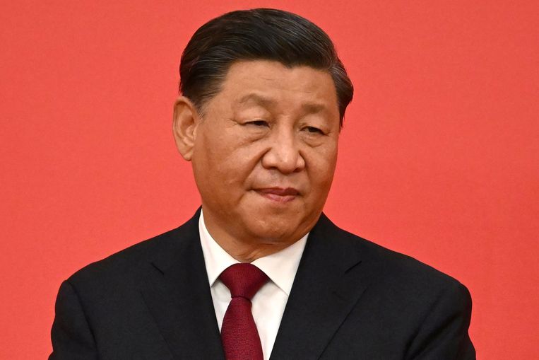 De Chinese president Xi Jinping. Beeld AFP