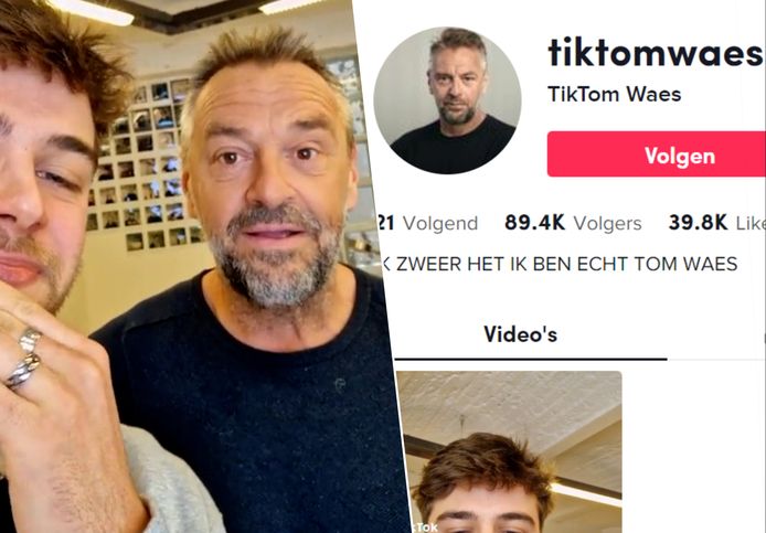 Tom Waes zit op TikTok