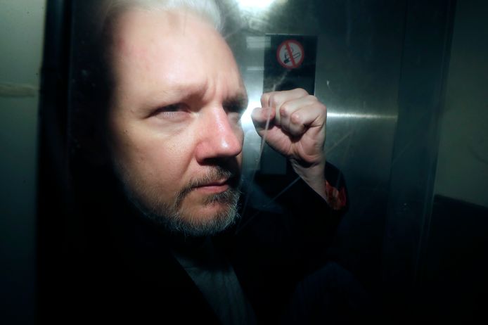 Julian Assange, de oprichter van Wikileaks. Archiefbeeld.