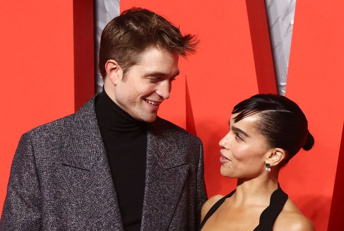 Robert Pattinson et Zoe Kravitz à l'avant-première de "The Batman"