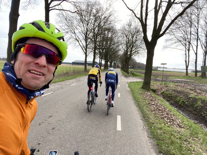 Een foto tijdens de trainingsrit (niet de plaats waar het incident gebeurde).