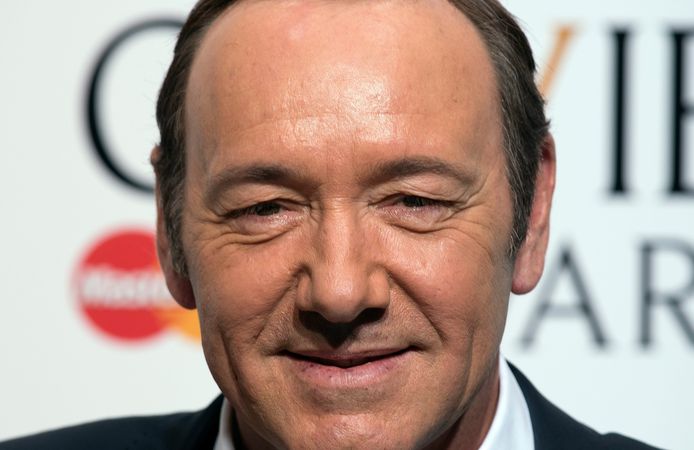2015-04-12 17:07:12 epa04702334 US actor Kevin Spacey poses for a photograph in the winners room of the 39th annual Olivier Awards at The Royal Opera House in London, Britain, 12 April 2015. The theatre awards is named after British actor Laurence Olivier.  EPA/HANNAH MCKAY