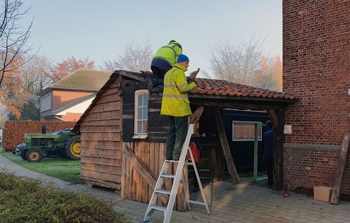 De heropbouw is volop bezig.