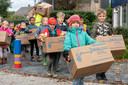 Op weg naar de nieuwe school.