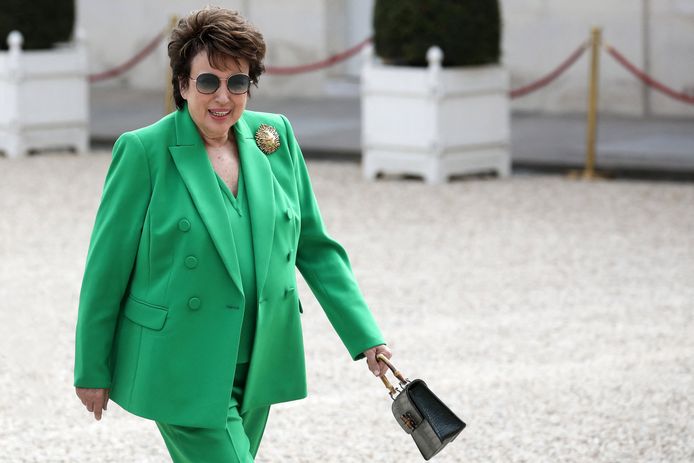 Roselyne Bachelot, ministre de la Culture, au palais présidentiel de l'Élysée, à Paris, le 7 mai 2022.