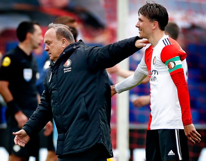Dick Advocaat bij zijn afscheid van Feyenoord.