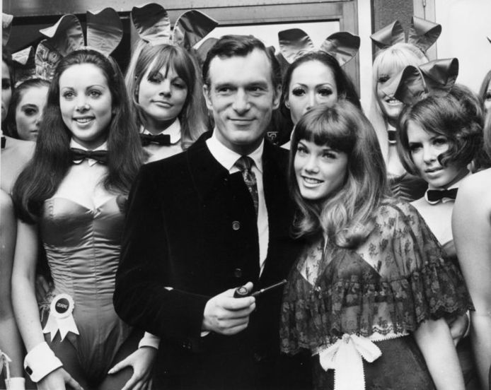 Hugh Hefner in zijn gloriedagen.