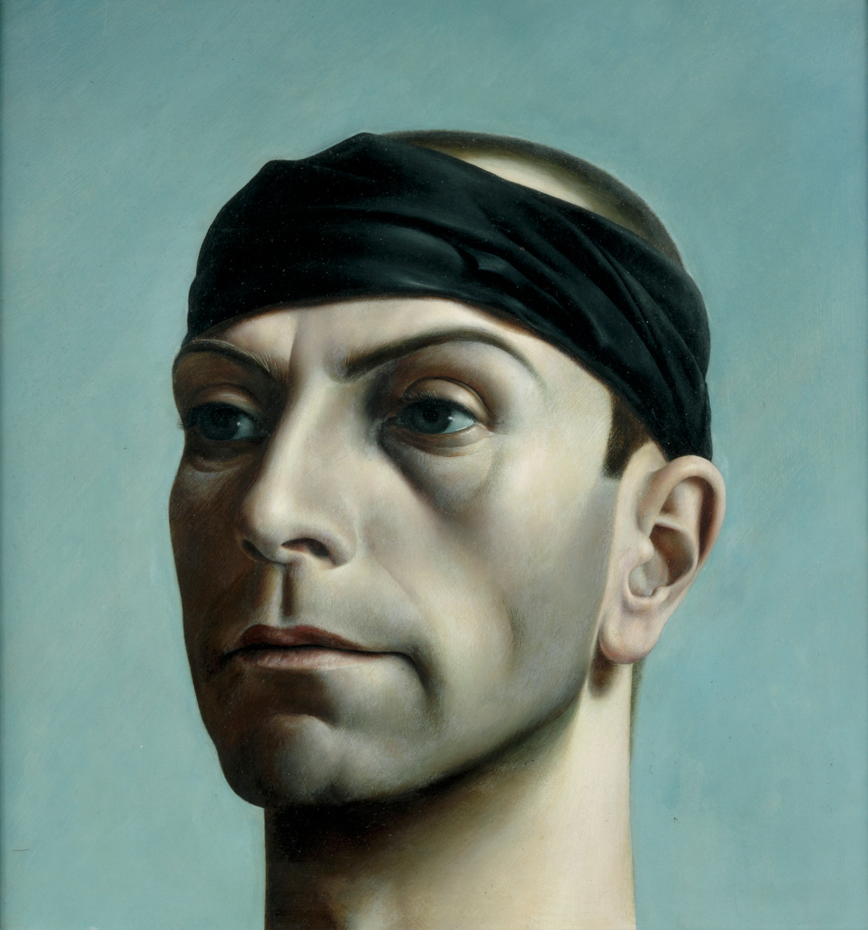 Pyke Koch - Zelfportret met zwarte band (1937) Beeld Centraal Museum Utrecht