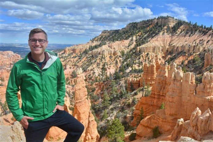 Mikah Meyer in Bryce Canyon National Park.