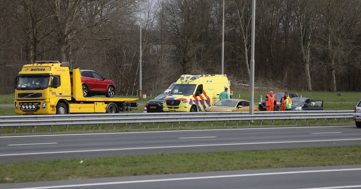 Gewonde bij botsing op A50.