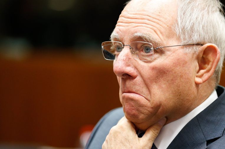 De Duitse minister van Financiën Wolfgang Schäuble. Beeld epa
