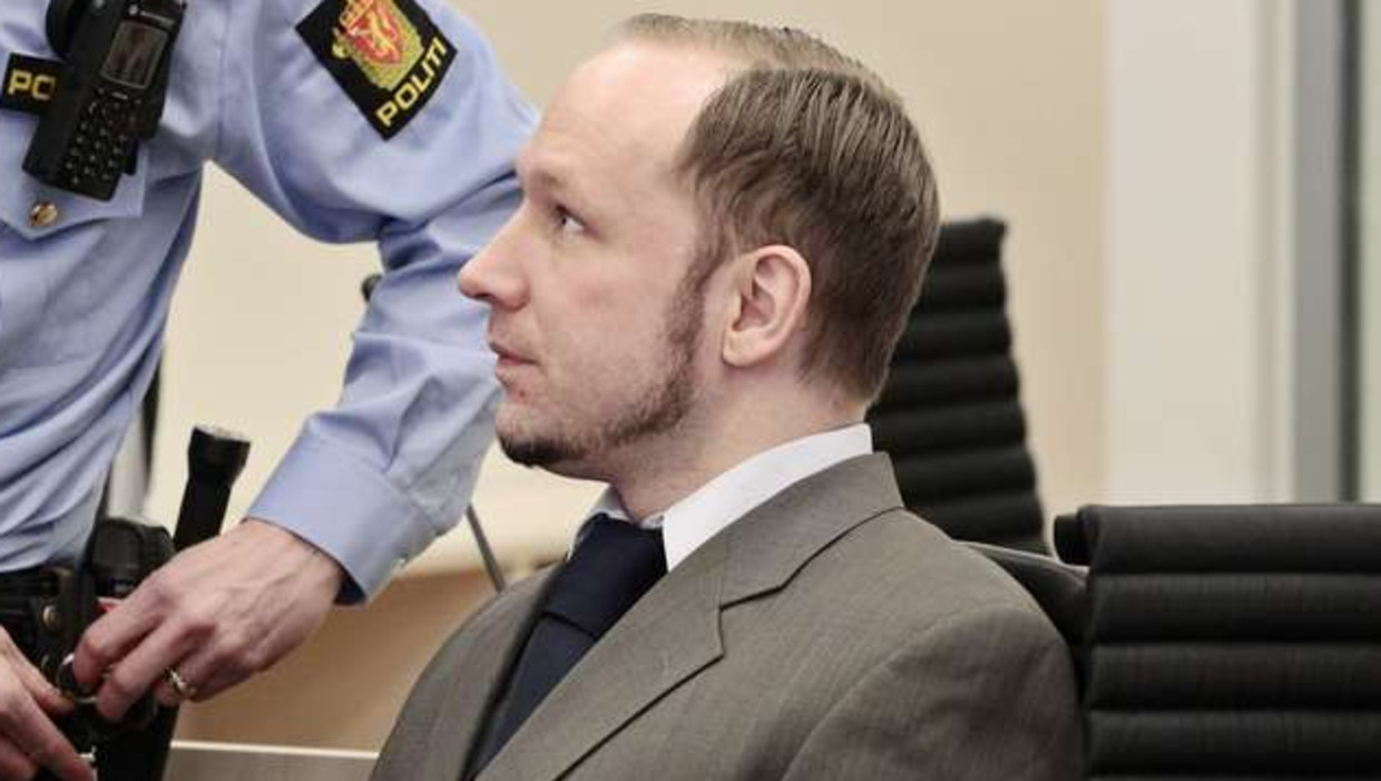 Anders Behring Breivik. Beeld AFP
