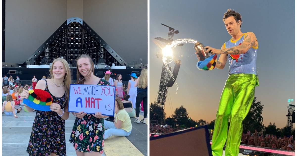 look.  Fimke, 19, a fan of Harry Styles, enjoyed an adorable moment during a concert in Werchter: ‘I never expected he would accept this’ |  Rotselaar
