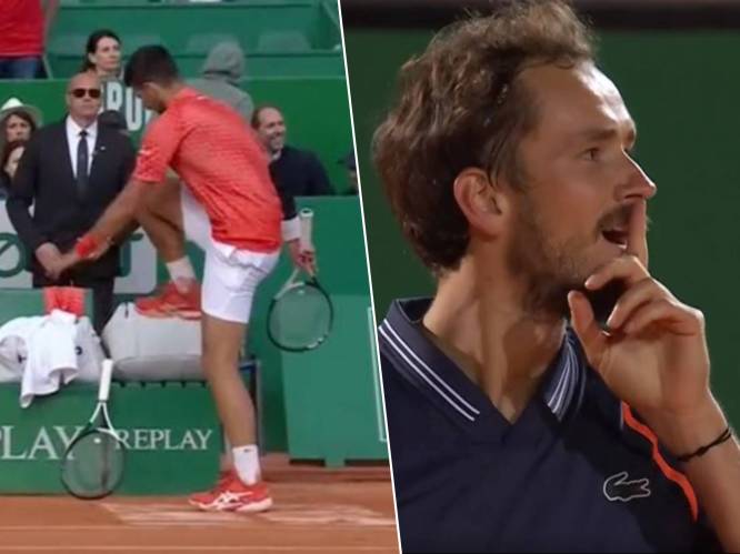 KIJK. Djokovic krijgt het aan de stok met umpire en trapt zijn racket aan flarden - “Meest onfaire speler ter wereld” Medvedev legt publiek zwijgen op