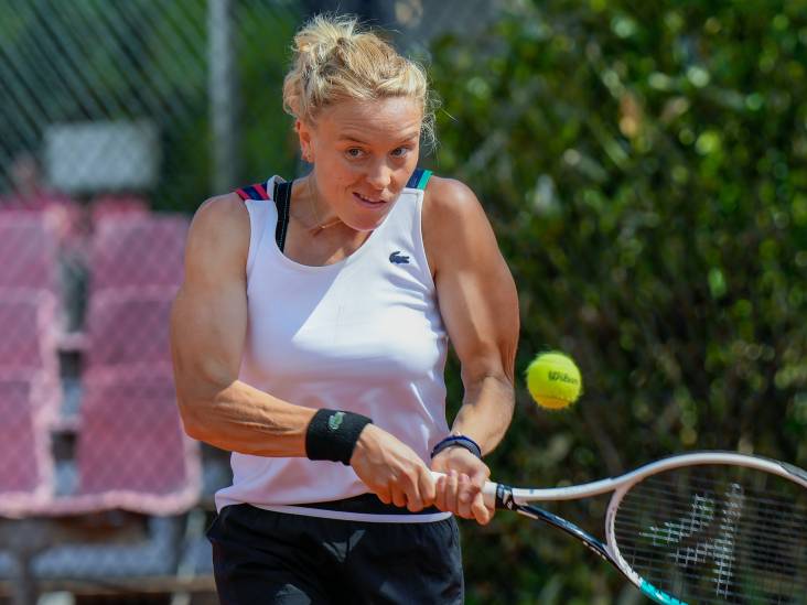 Lexie Stevens werkt hard om de Grand Slams te halen: 'Tennisleven heeft geen vakantie'