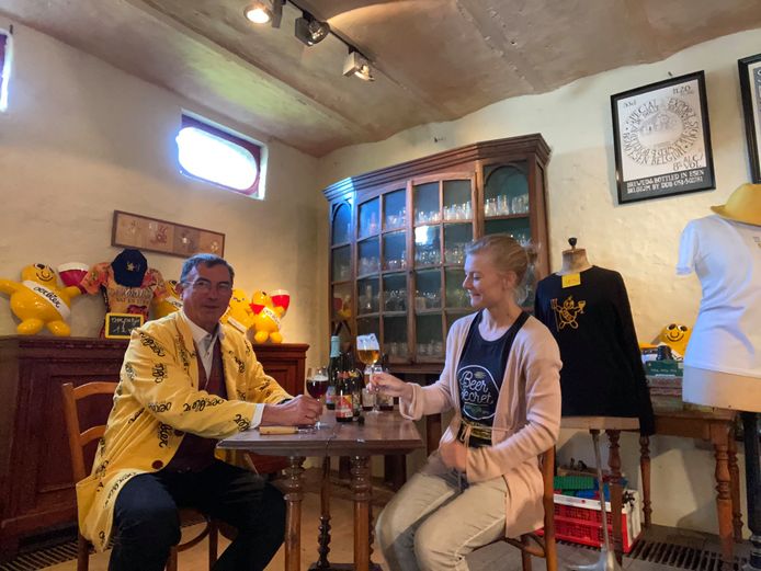 Kris Herteleer van De Dolle Brouwers en Liselot Caura.
