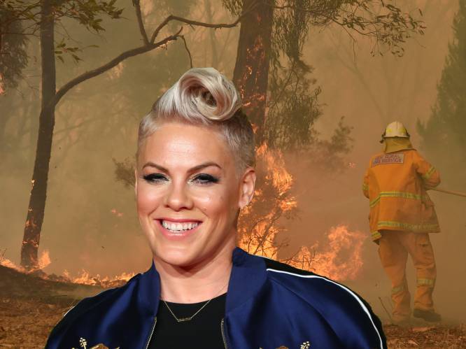 Pink geeft half miljoen dollar aan Australische brandweerlieden
