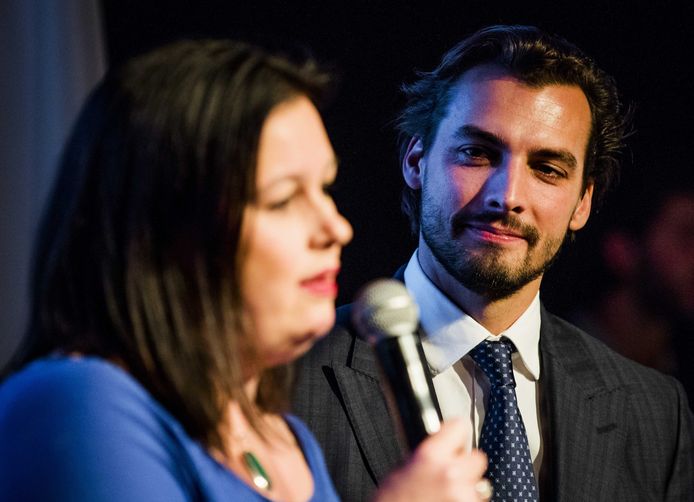 De Amsterdamse lijsttrekker Annabel Nanninga en Thierry Baudet