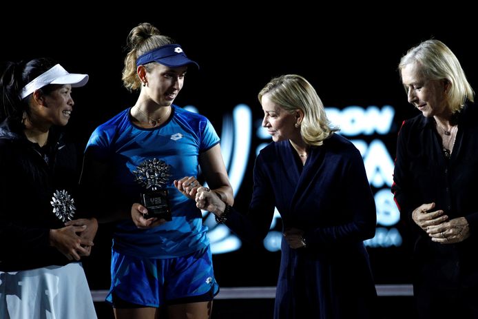 Su-Wi Hsieh et Elise Mertens (à gauche) ont échoué en finale