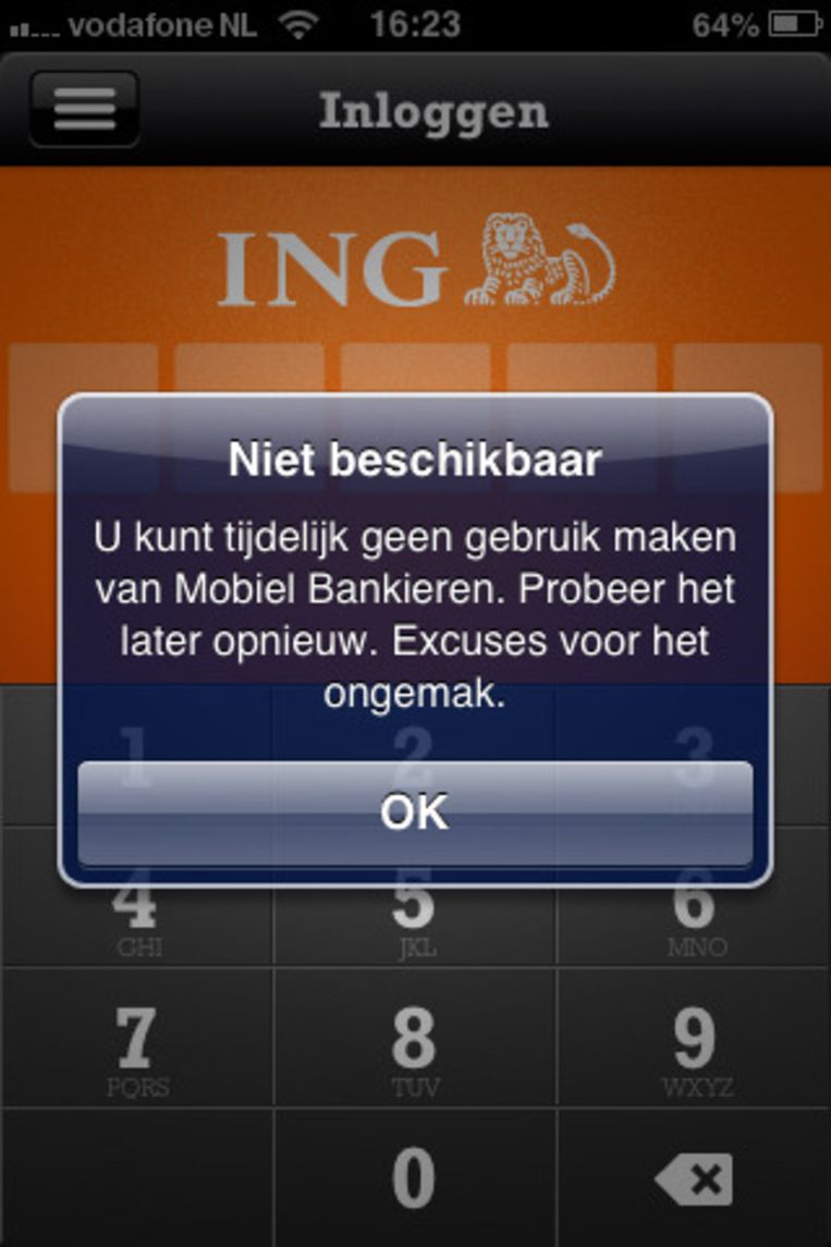 ING en mobielbankieren plat | Het Parool