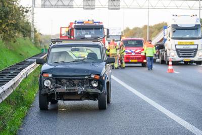 Lekkende tank zorgt voor file op A58 bij Ulvenhout, weg weer vrij
