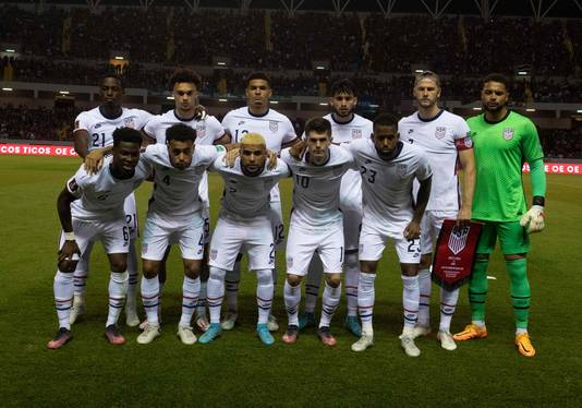 De basis van de VS voor het duel met Costa Rica.