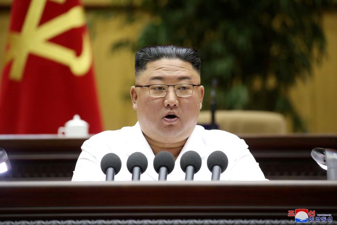 De Noord-Koreaanse leider Kim Jong Un.