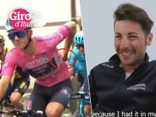 Bizar moment in Giro wanneer renner ei in achterzak Remco Evenepoel stopt: ‘Hij hoopte dat het hardgekookt was’