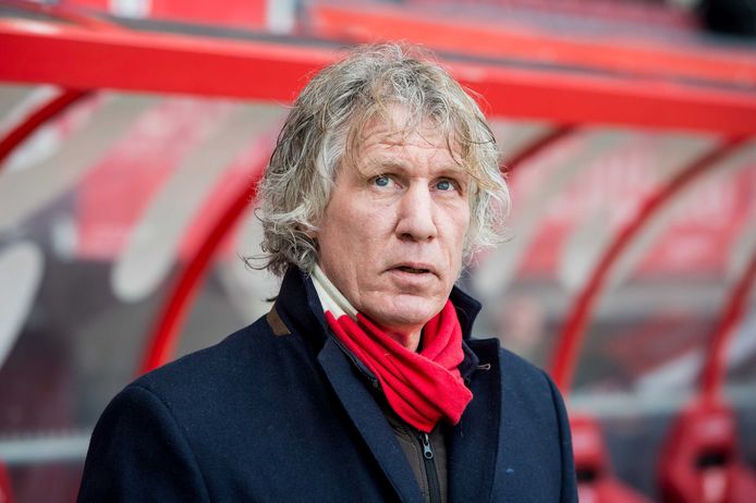 Gertjan Verbeek als trainer van FC Twente vorig seizoen.