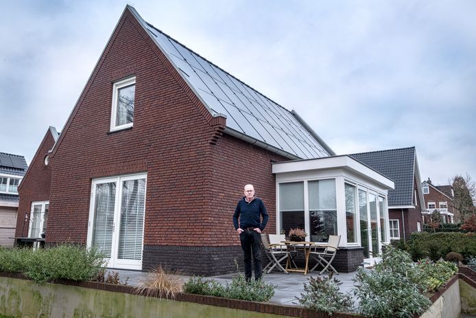 Pierre Cloosterman, die vorig jaar een energiezuinige en levensloopbestendige woning heeft laten bouwen.