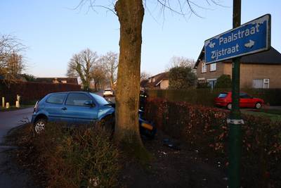 Personenauto botst tegen boom in De Moer, bestuurder (39) blaast ruim drie keer toegestane hoeveelhe