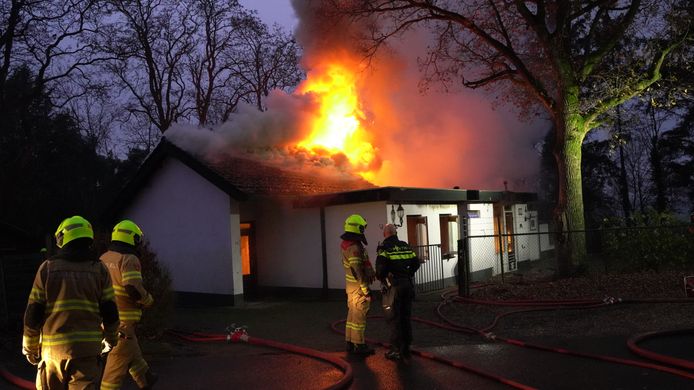 De brand aan de Hunnenweg in Voorthuizen.