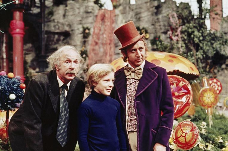 From left to right: Jack Albertson, Peter Ostrum and Gene Wilder in Mel Stuart's 'Willy Wonka & the Chocolate Factory'.  Image 