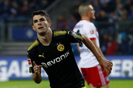 Pulisic viert de 3000ste goal van Dortmund in de Bundesliga.