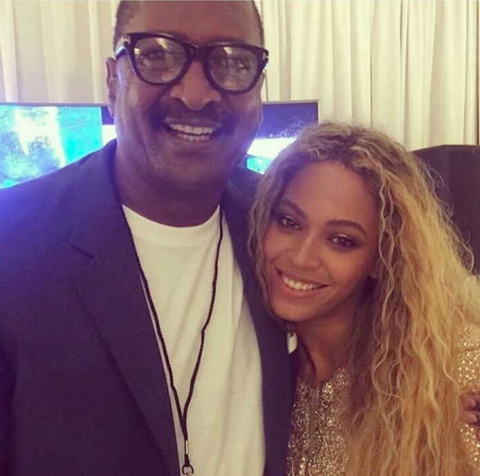 Beyonce met haar vader Mathew Knowles