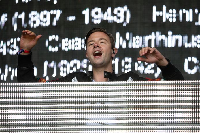 Sam Feldt op Bevrijdingspop, hij zal voortaan minder vaak draaien omdat hij zich richt op het uitbrengen van muziek.