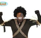 Zwart geschminkt model prijst ‘Jungle & Afrika’-kostuum aan: Bol.com door het stof