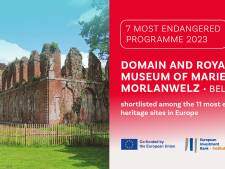 Les ruines du palais de Charles de Lorraine, à Mariemont, un site européen à sauvegarder