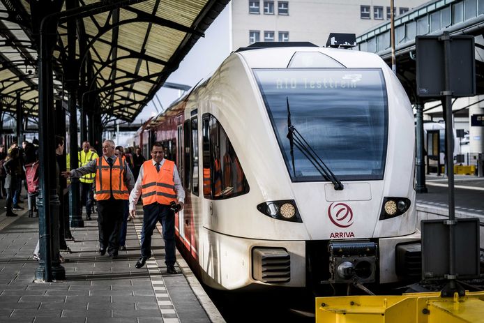 Arriva testte vandaag in Nederland de eerste zelfrijdende trein in Europa met passagiers.