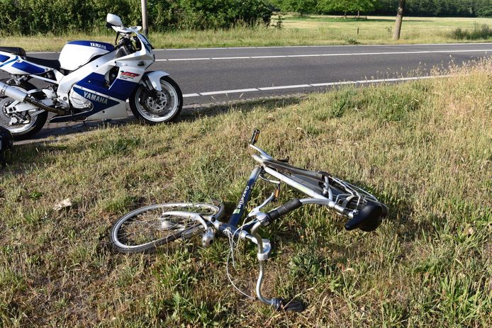 De fiets liep zware schade op
