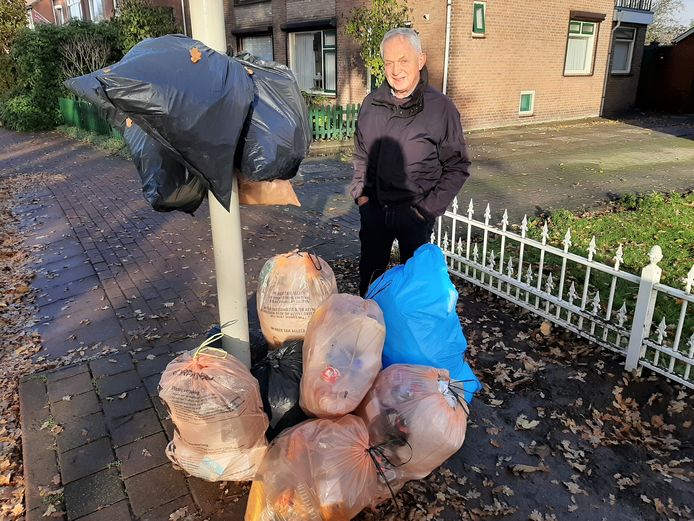Piet van Meel van Schoon Wouw in november 2020 toen Wouw er vijftig ringen bij kreeg.
