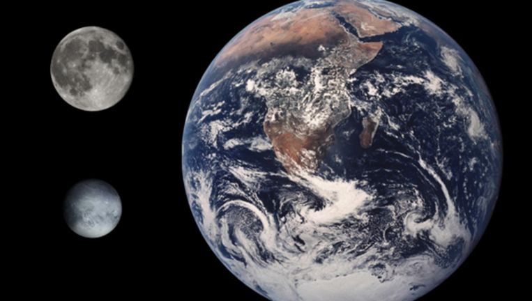 Pluto is groter dan de aarde (als we atmosfeer meerekenen)