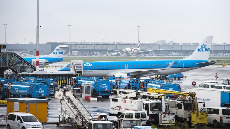 Vliegtuigen van de KLM. Beeld ANP